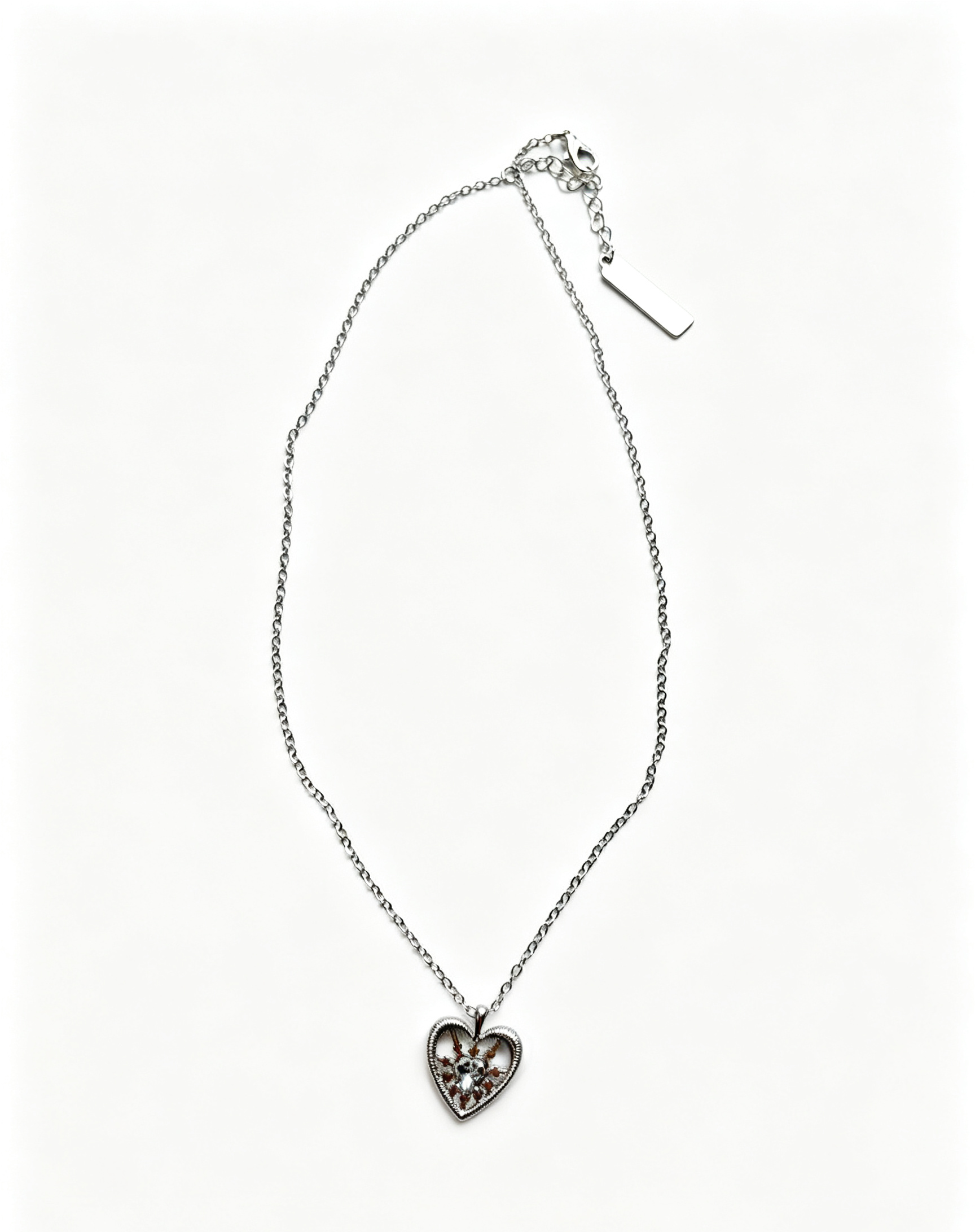 Starry Heart Hollow Pendant Necklace for Women