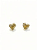 Four-Leaf Clover Drop Earrings, Gold-Tone Sand Finish