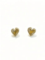 Four-Leaf Clover Drop Earrings, Gold-Tone Sand Finish