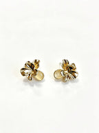 S925 Silver Needle Flower Pearl Earrings for Women