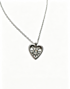 Starry Heart Hollow Pendant Necklace for Women