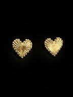Four-Leaf Clover Drop Earrings, Gold-Tone Sand Finish