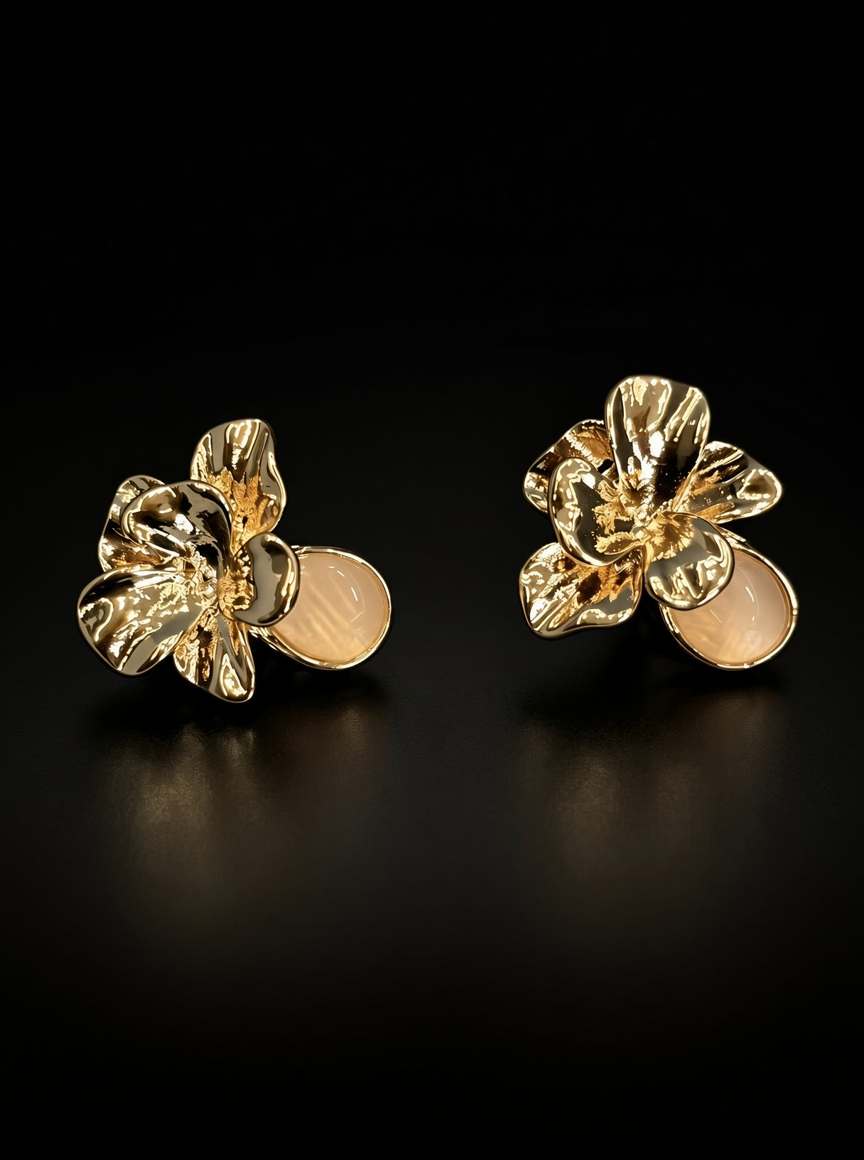 S925 Silver Needle Flower Pearl Earrings for Women