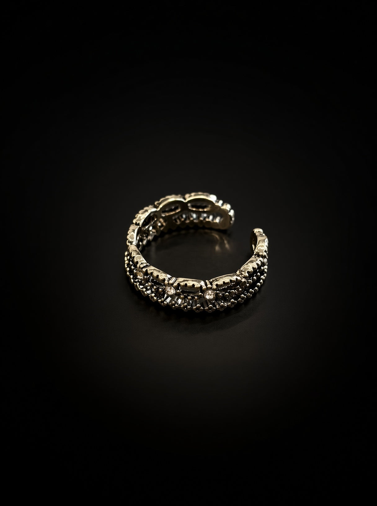 Retro Double-Layer Lace Open Ring for Women
