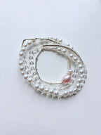 Imitation Pearl Triple-Circle Beaded Bracelet for Women