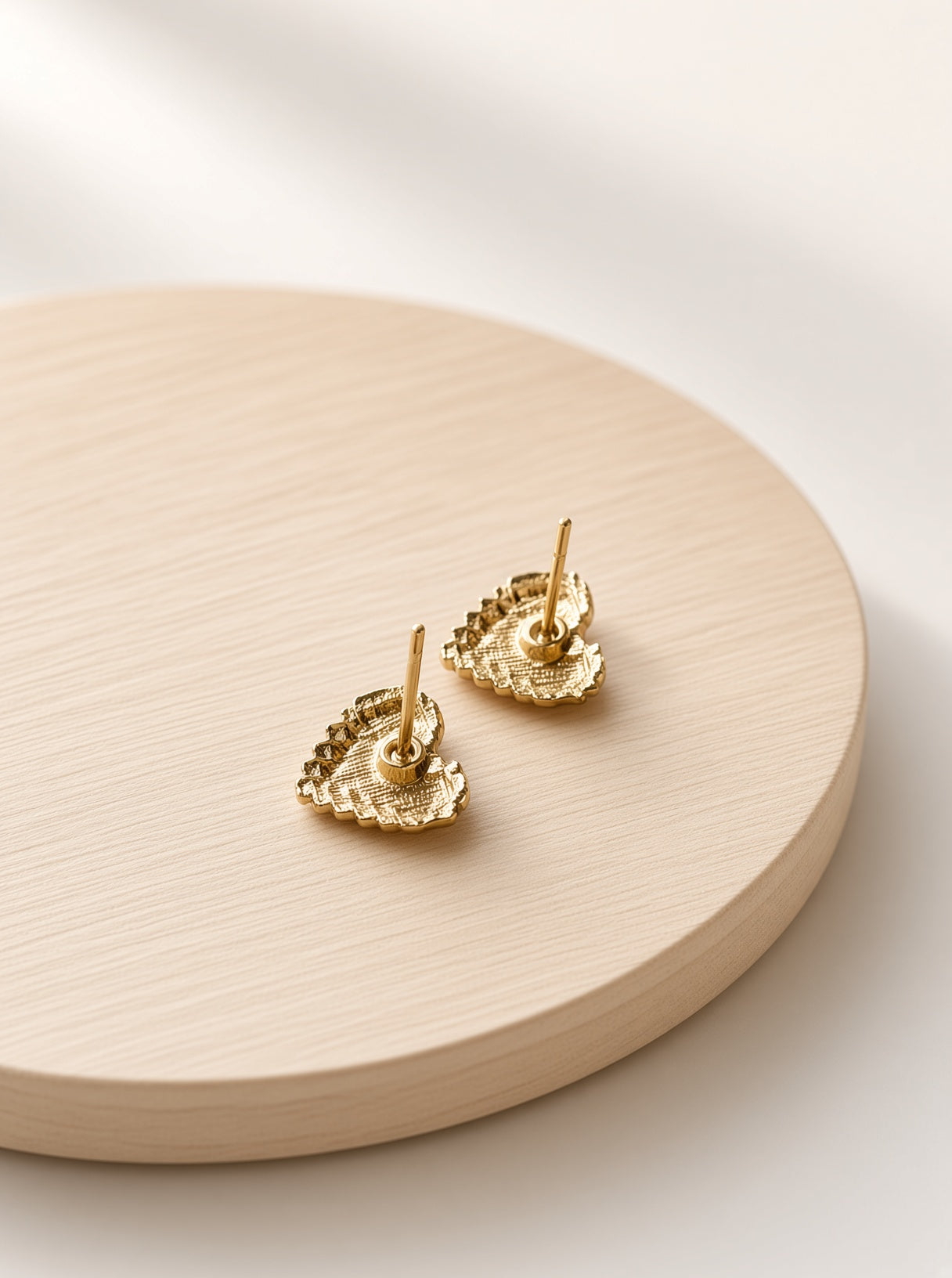 Four-Leaf Clover Drop Earrings, Gold-Tone Sand Finish