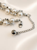 Retro Pearl Bracelet with Sparkle Detail for Women
